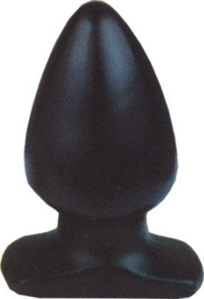Negro plug anal en tamaño Medium 9,7x5,4cm