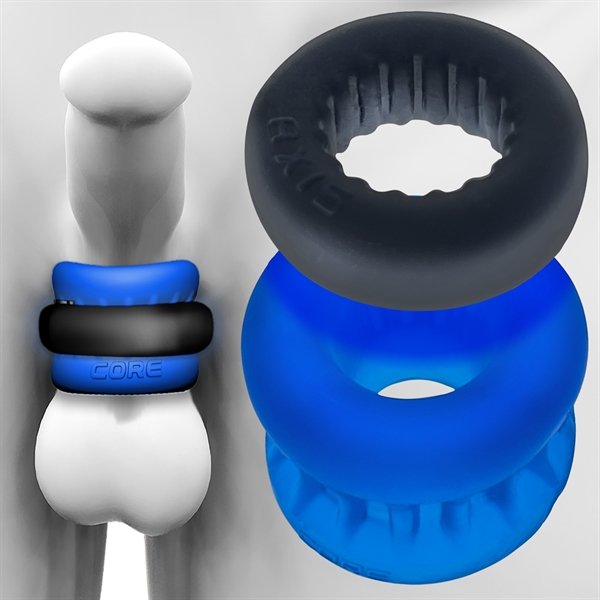 Oxballs ULTRACORE Core ball stretcher con Anillo Axis - Hielo Azul