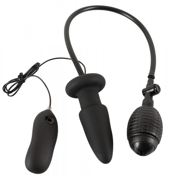 Plug anal vibratorio inflable