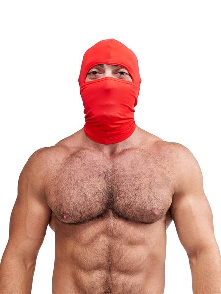 Capucha de licra Ninja roja