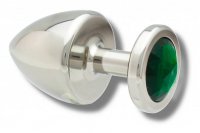 Vista previa: Buttplug Edelstahl 40 mm grün