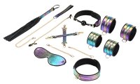 Exclusivo set de sujeción Glossy Rainbow para experiencias bondage intensas