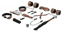 Vista previa: Leopard Wild Passion - Set de bondage con estampado de leopardo y flogger