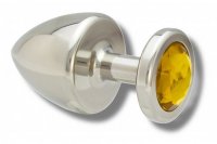 Vista previa: Buttplug Edelstahl 40 mm gelb